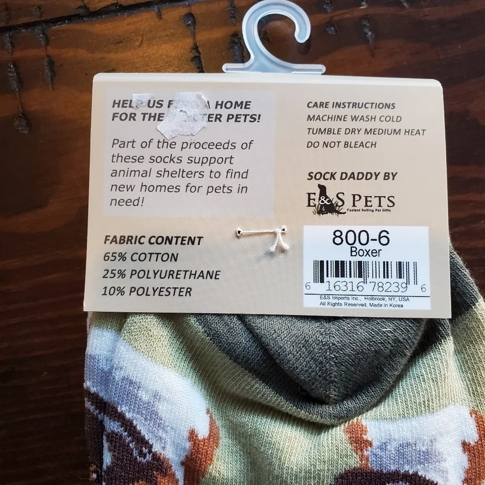 NWT Sock Daddy Boxer Unisex Novelty Socks
